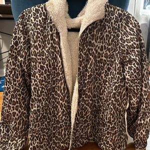 Leopard Levi’s Fur Puffer Jacket | Women’s Size Small
